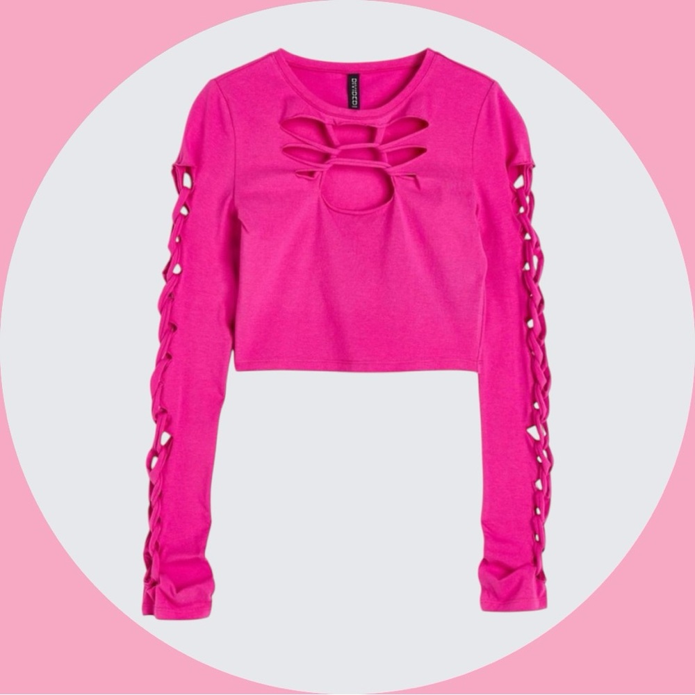 H&M Divided Cut-Out Crop Top